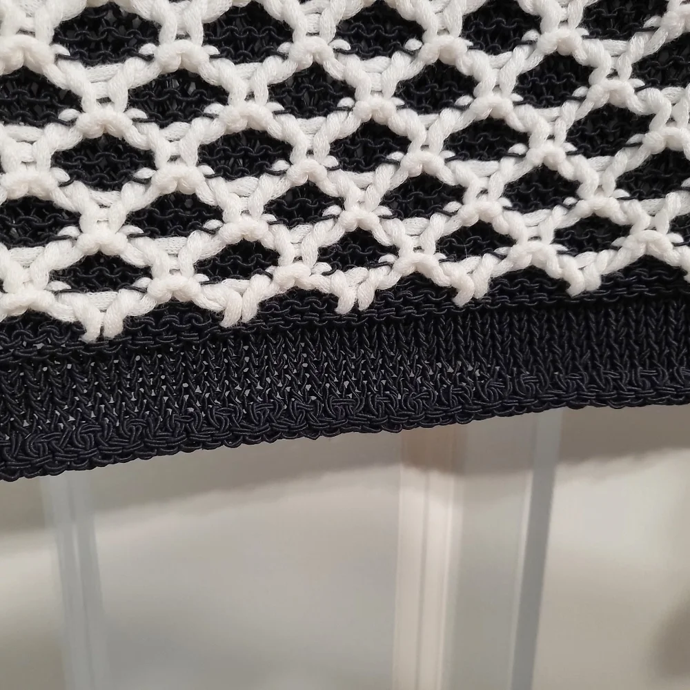 Rag & Bones Jean Tayn Croshet Mesh Tank Sweater - Picture 7 of 9